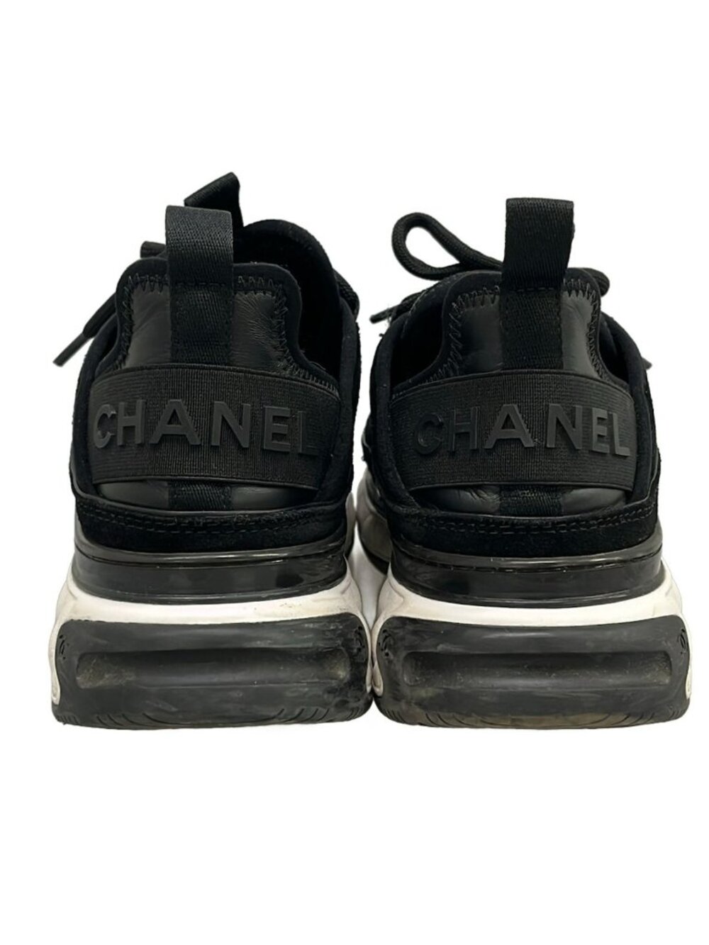 ★SOLD★ Chanel Sneakers 37 Black Leather - Picture 6 of 13